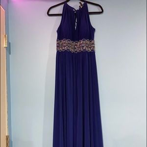 Long Flowy Dark Blue Dress